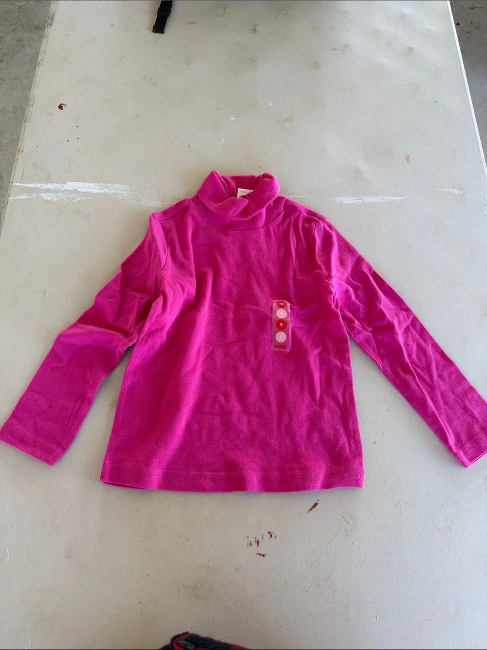 NWT Gymboree Hot Pink Long-Sleeve Turtleneck Top